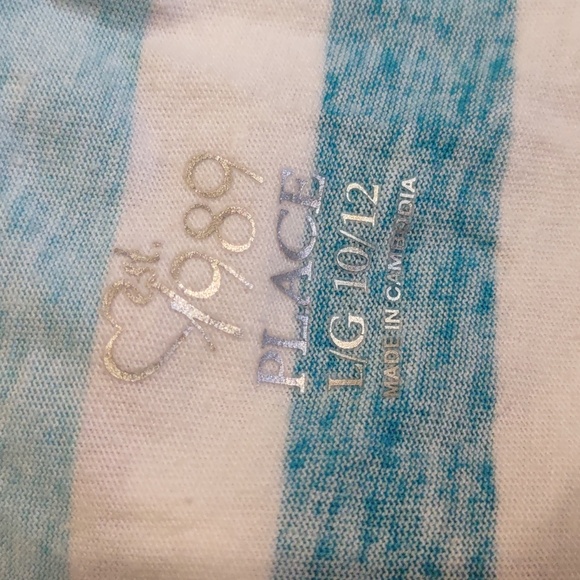 Children's Place Rainbow Stripe Cross Back Dress Sleeveless Size Large 10/12 - Picture 4 of 4